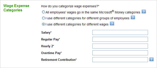Wage expense accounts