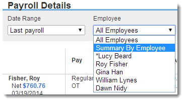 Summary By Employee